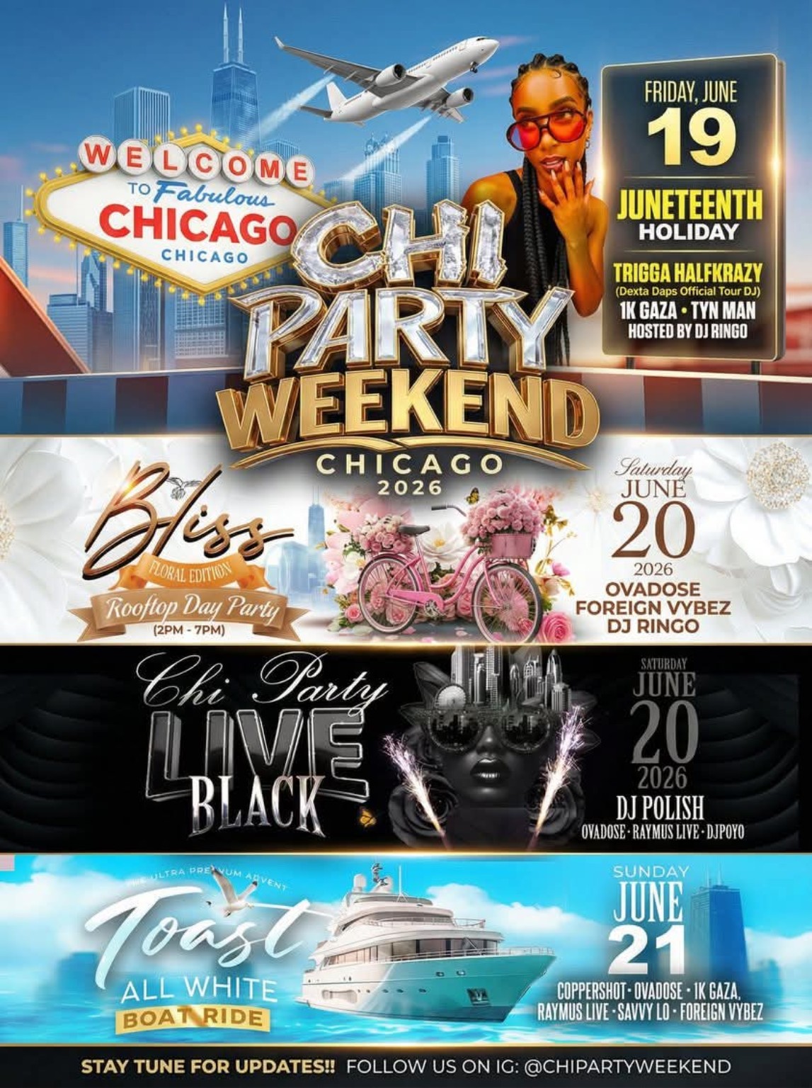 Chi Party Weekend flyer
